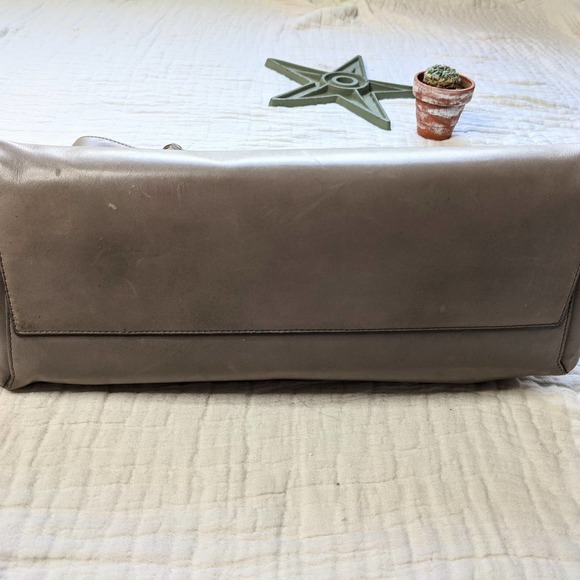 Coach Borough Napa Soft Leather Satchel Tote in Earth Gray - Picture 5 of 12